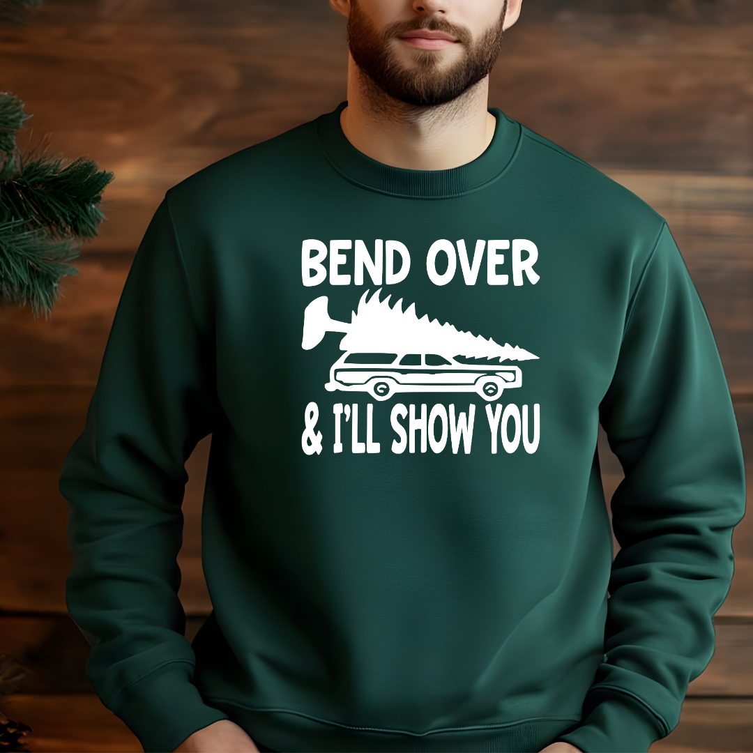 Bend Over Funny Couples Sweatshirt